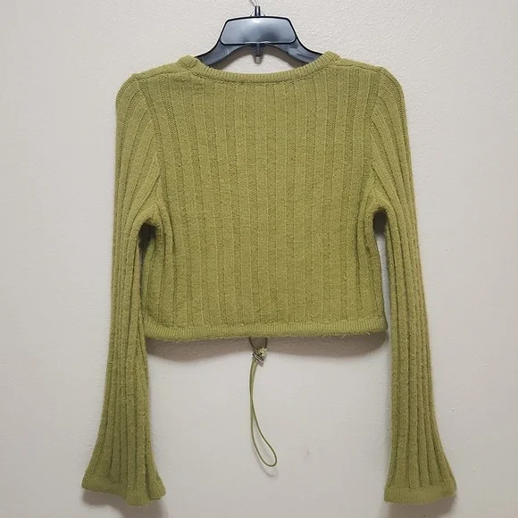 Sincerely Jules Cropped Knit Sweater Women's Med Retro Boho Y2K style - Picture 9 of 10